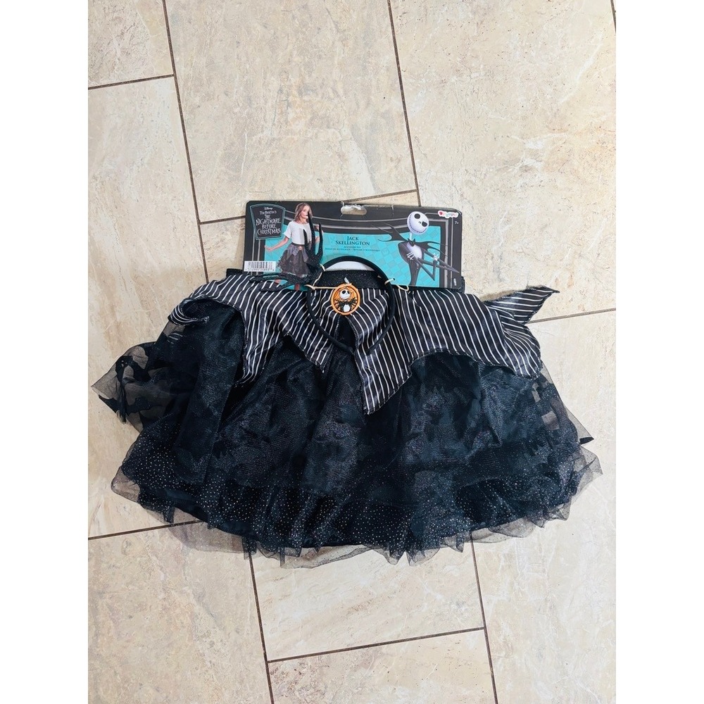 Disney Nightmare Before Christmas Jack Skellington Tutu Headband Accessory Kit